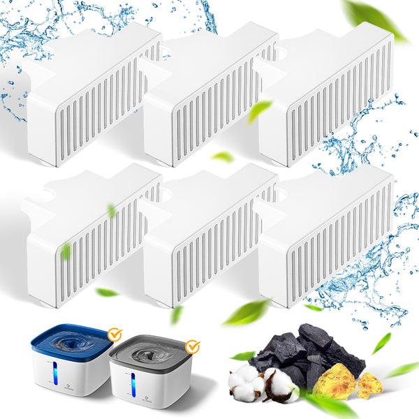 A91 Water Fountain Filter, 6 Pcs Replacement PWF-04