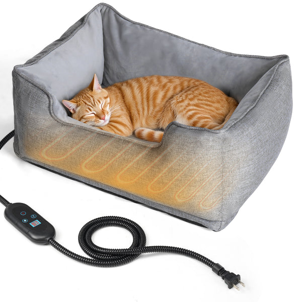 heated-cat-bed-temperature-time-adjustable-indoor-front-view